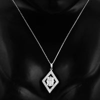 1.38 Carats Lab Grown Diamond 14K Gold Pendant