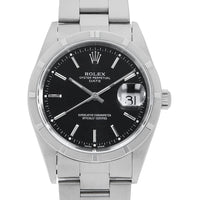 Rolex Oyster Perpetual Date 15210 Black Y-Serial Pre-Owned Men's
