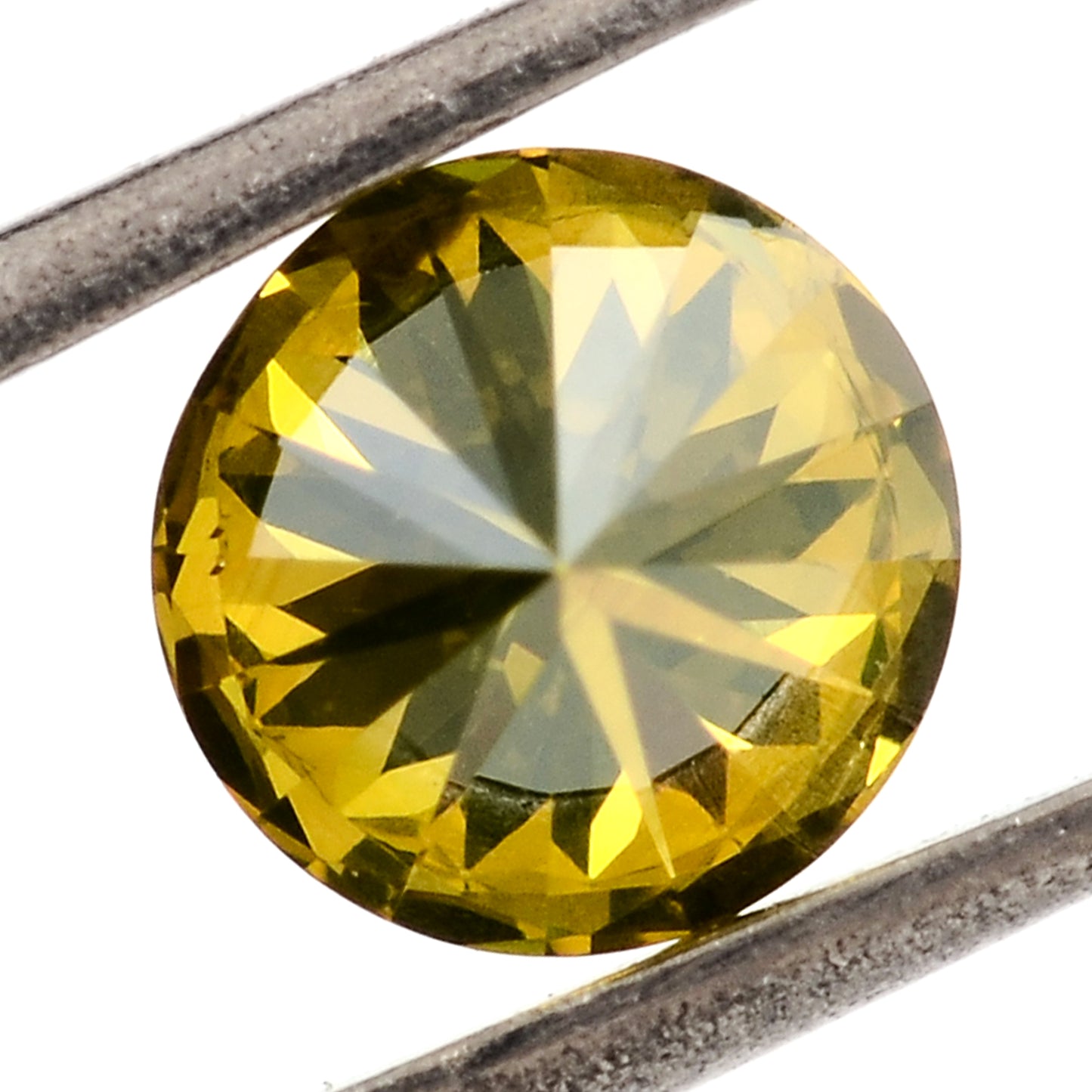 0.74 Yellow Diamond Round Loose Gemstone