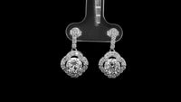 3.31 Carats Lab Grown Diamond 14K Gold Earrings