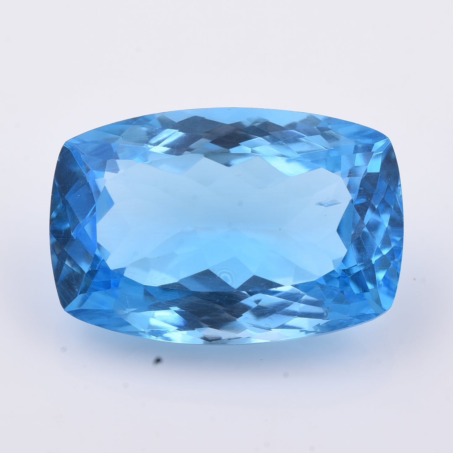 41.15 Natural Topaz Blue Topaz Rectangular Cushion Mixed Cut Gemstone