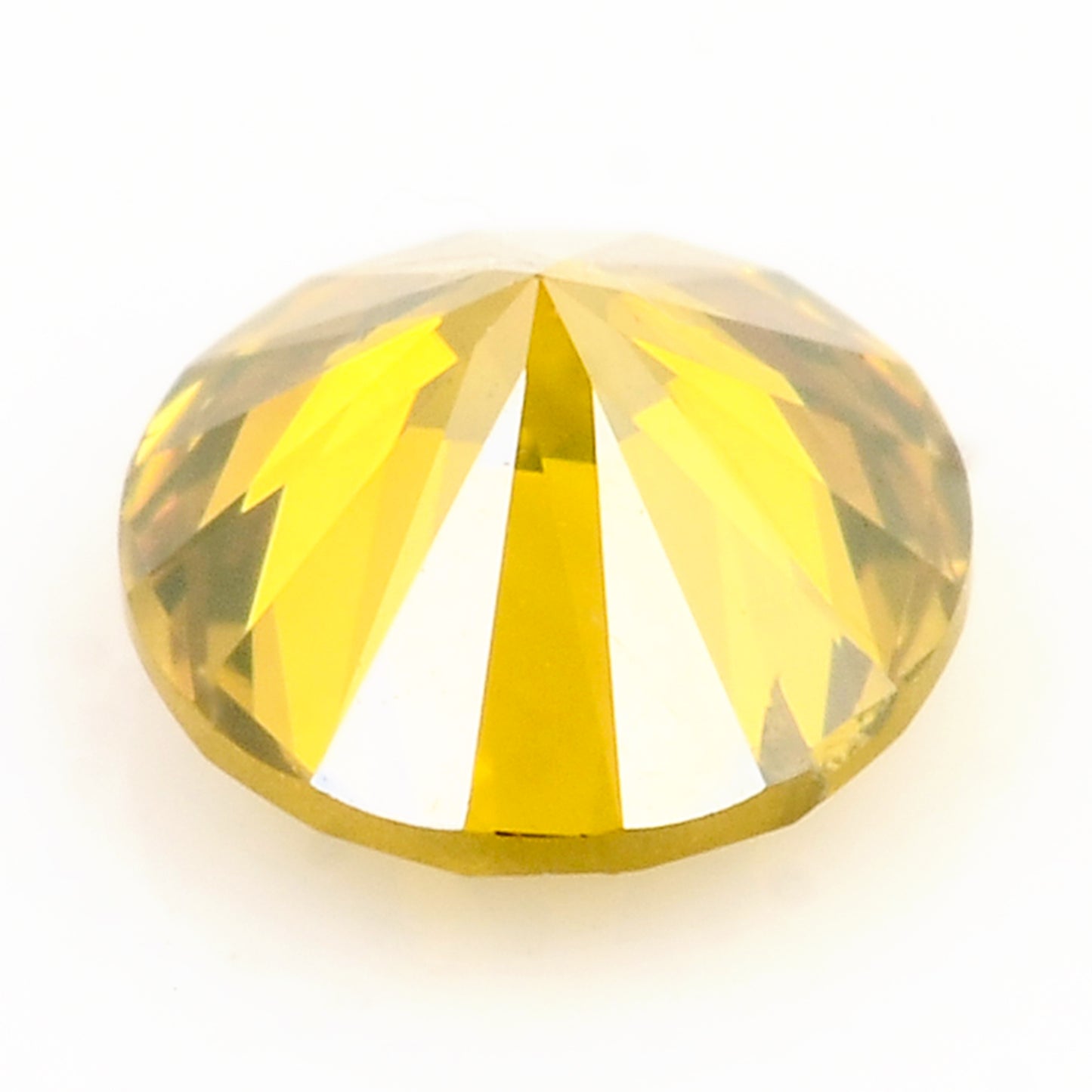 0.36 Yellow Diamond Round Loose Gemstone