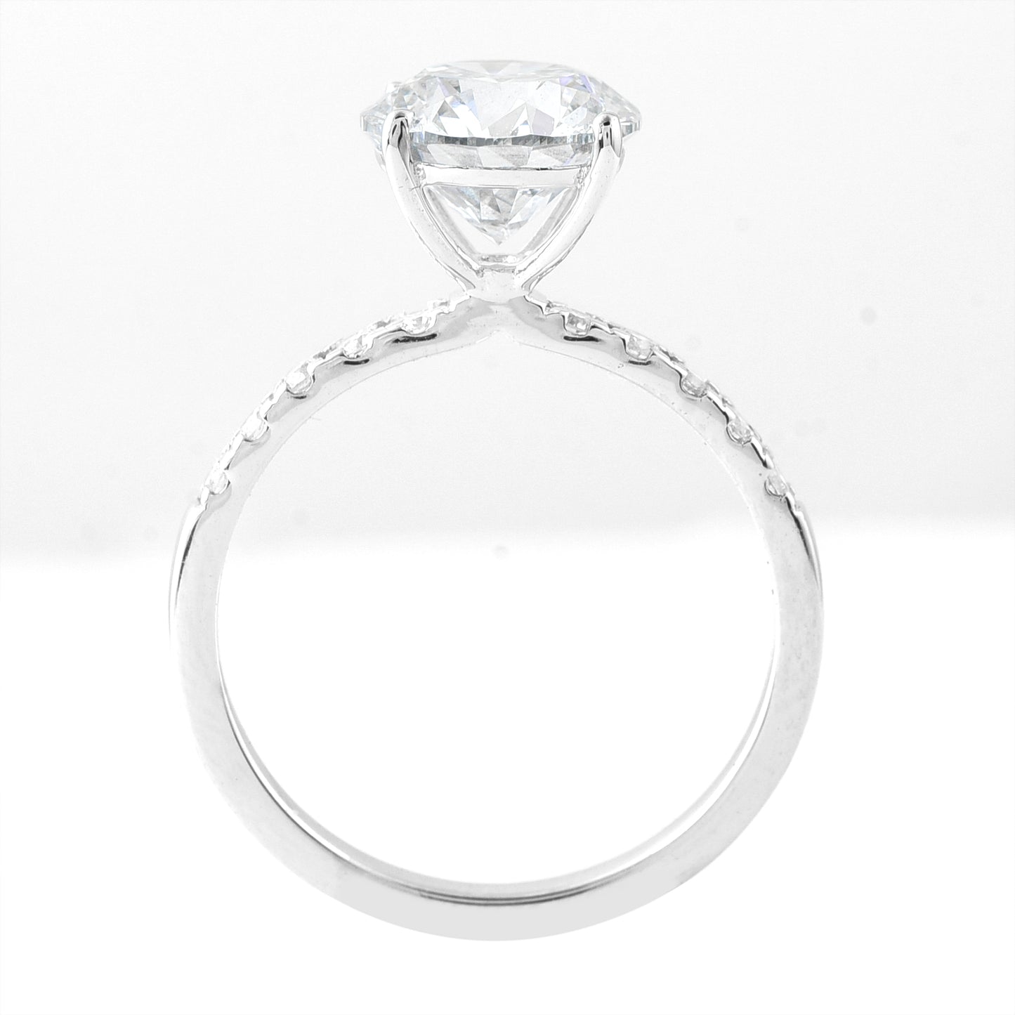 2.81 Carats Lab Grown Diamond 14K Gold Ring
