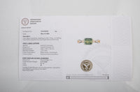 1.36 Ct Square Emerald Cut Natural Corundum Sapphire 14K Gold Ring