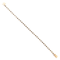 4.90 Ct Trillion Sapphire 14K Gold Bracelet