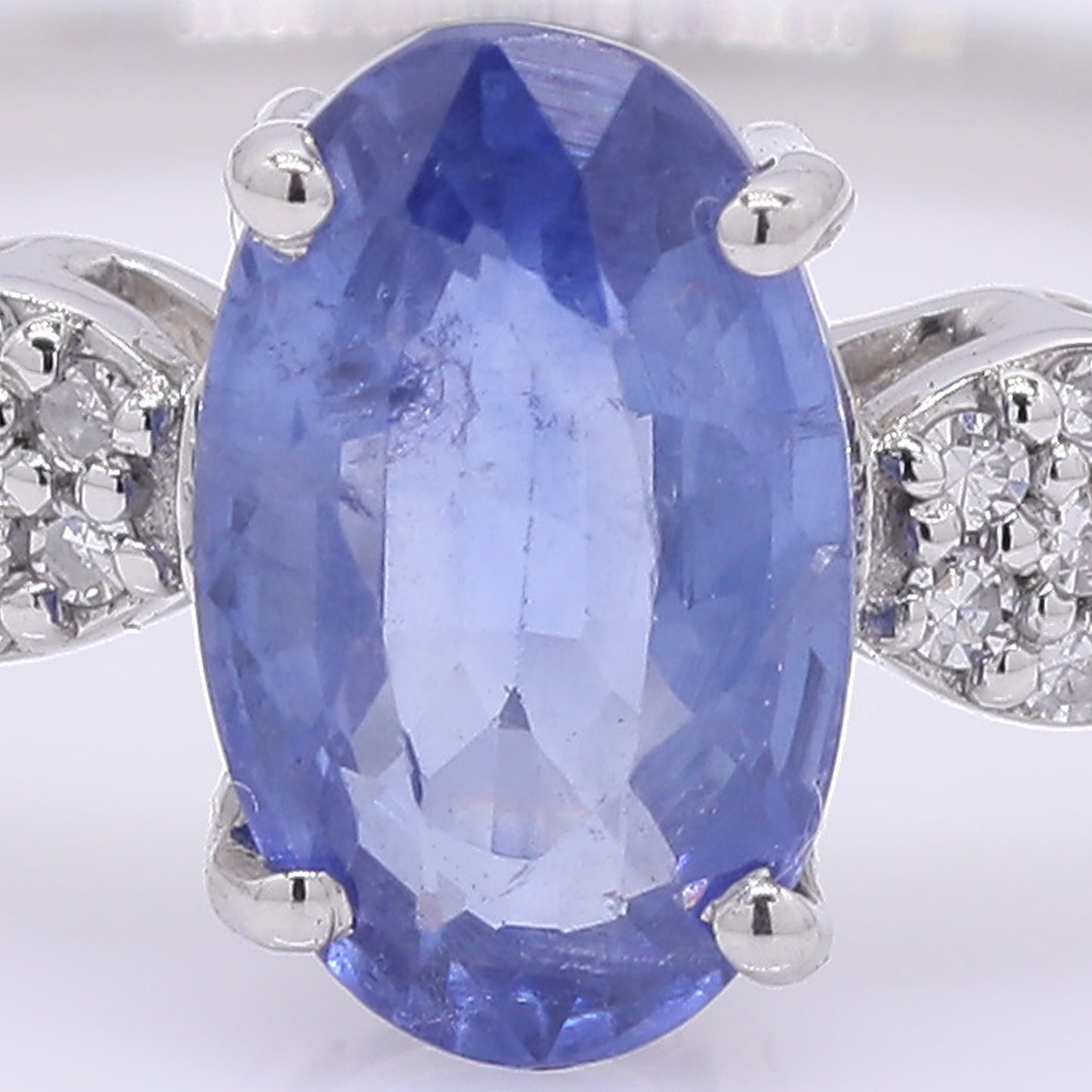 1.35 Ct Oval Mixed Cut Natural Sapphire 950 Platinum Ring