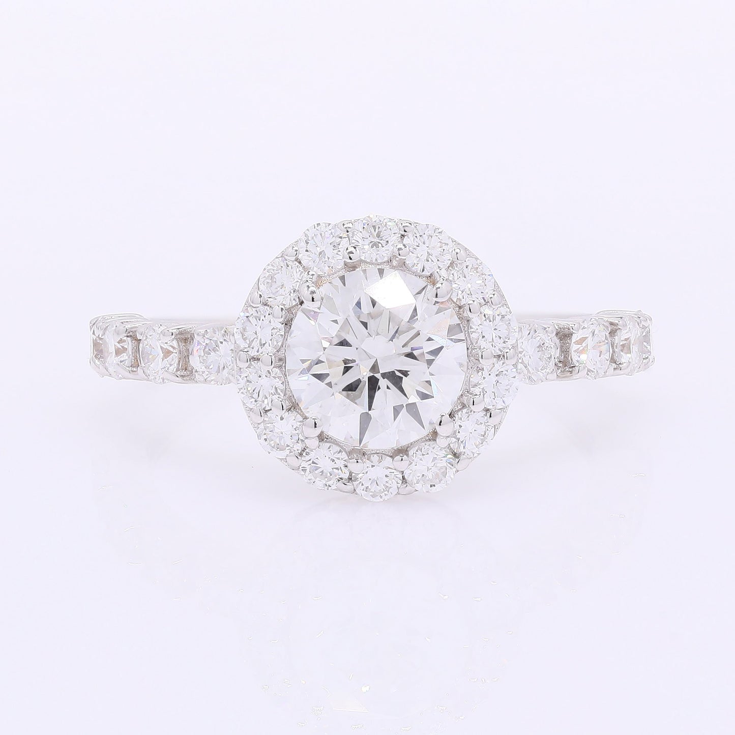 2.06 Carats Lab Grown Diamond 14K Gold Ring