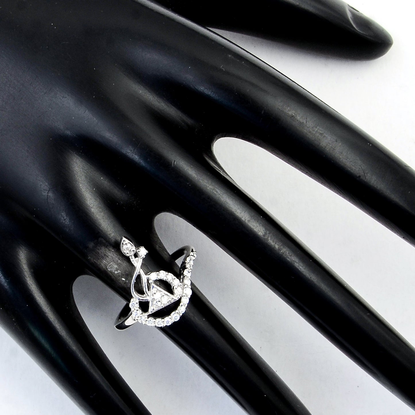 0.88 Ct Cubic Zirconia 925 Sterling Silver Ring