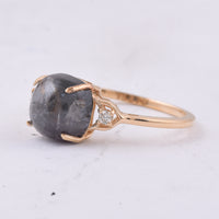 3.69 Ct Cushion Cabochon Cut Natural Spinel 14K Gold Ring