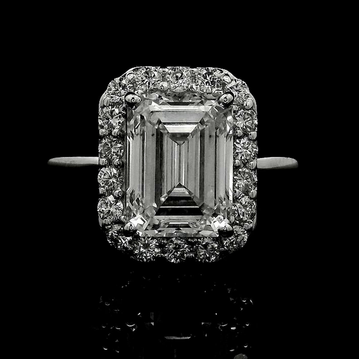 3.11 Carats Lab Grown Diamond 14K Gold Ring