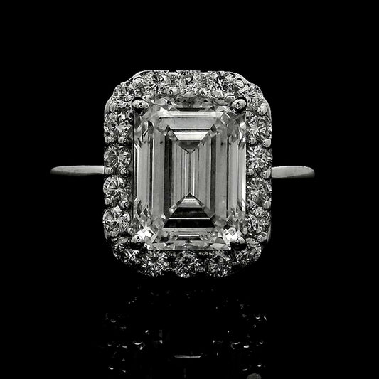 3.11 Carats Lab Grown Diamond 14K Gold Ring