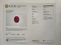 3.95 Ct Oval Cut Natural Corundum Ruby 950 Platinum Ring