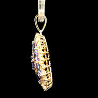 2.58 Ct Round Tanzanite 14K Gold Pendant