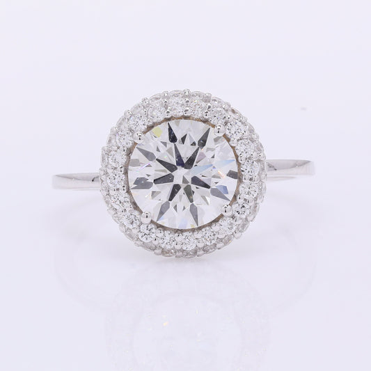 2.57 Carats Lab Grown Diamond 14K Gold Ring