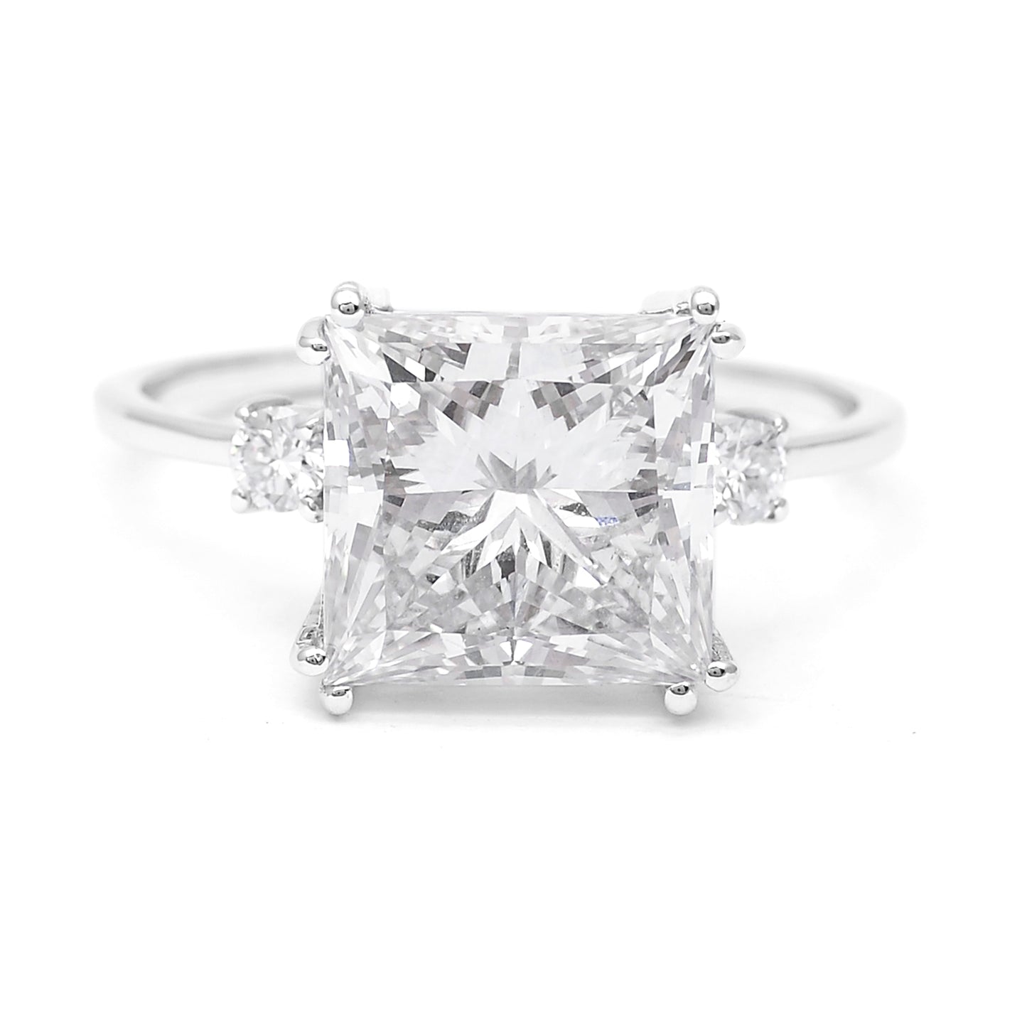 4.46 Carats Lab Grown Diamond 14K Gold Ring
