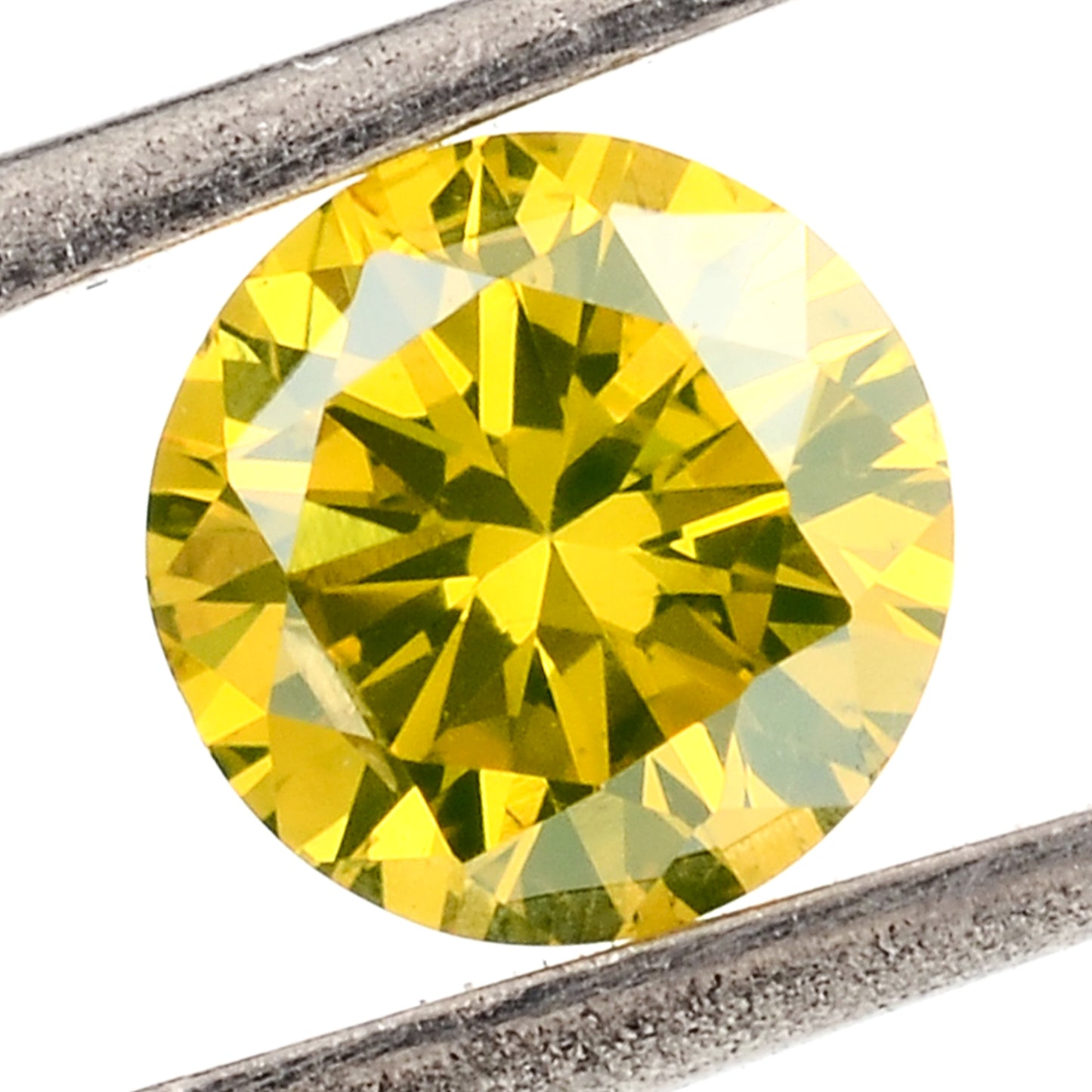 0.89 Yellow Diamond Round Loose Gemstone
