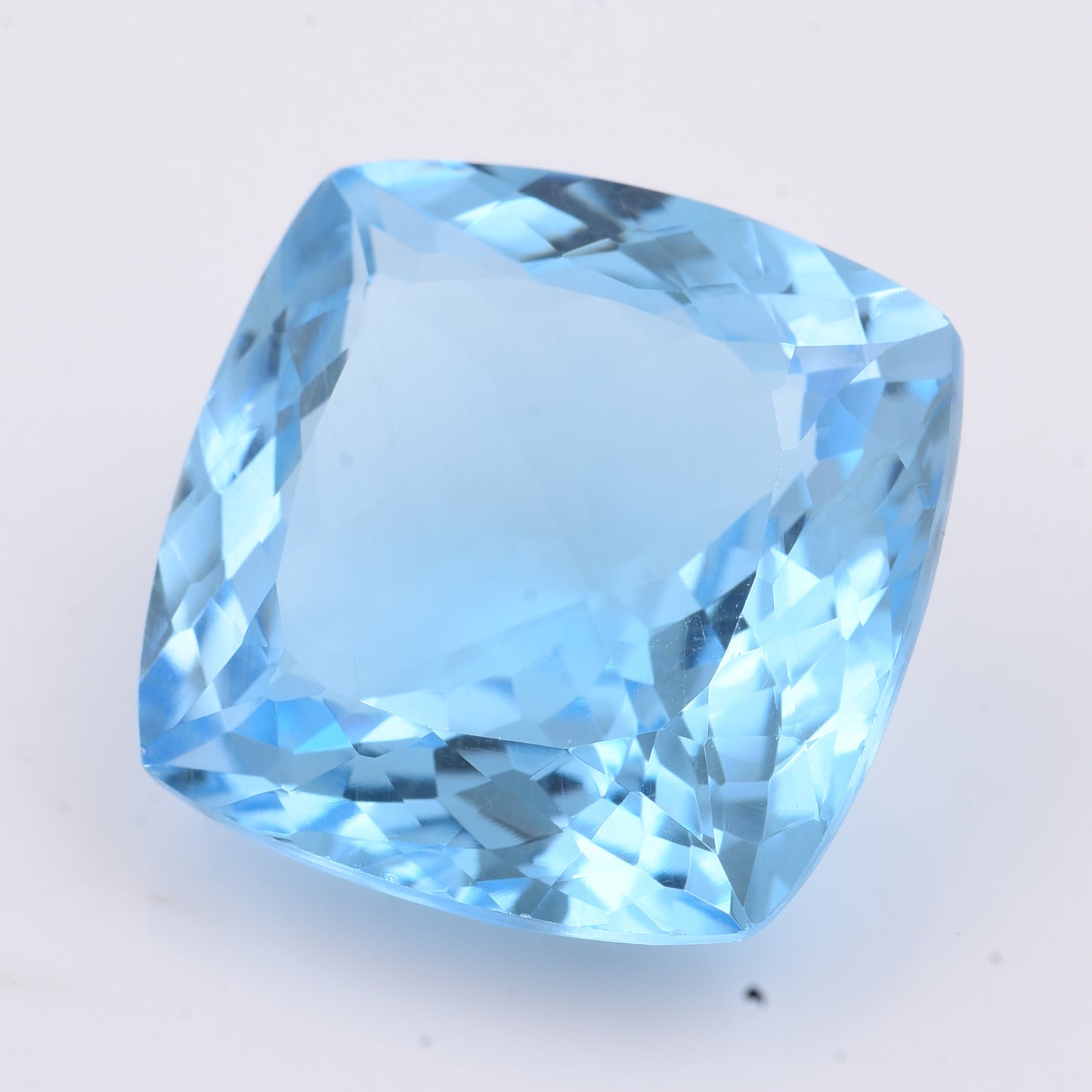 43.38 Natural Topaz Blue Topaz Cushion Mixed Cut Gemstone
