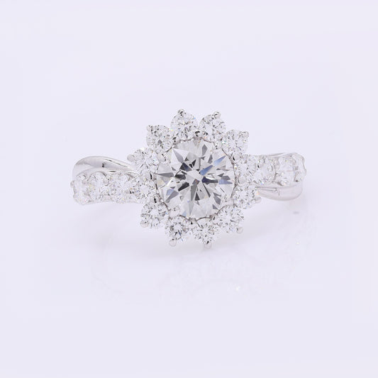 2.32 Carats Lab Grown Diamond 14K Gold Ring