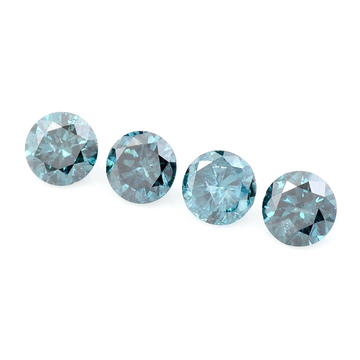 0.64 Blue Diamond Round Loose Gemstone