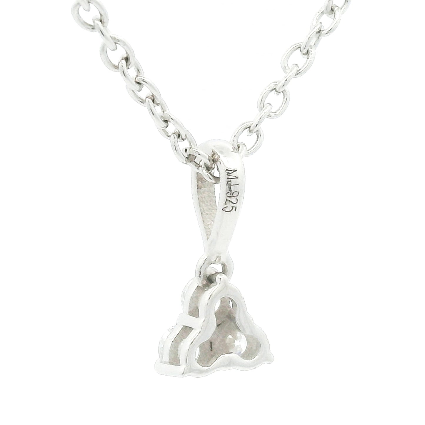 0.20 Ct Round Lab Grown Diamond 925 Silver Pendant