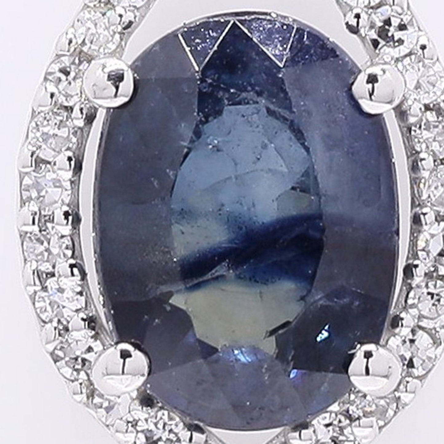 1.51 Ct Oval Mixed Cut Natural Sapphire 950 Platinum Pendant