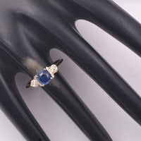 1.68 Ct Cushion Sapphire 9K Gold Ring