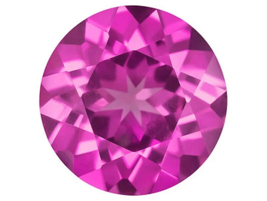 6.00 Carats Lab Grown Pink Sapphire Round Loose Gemstone