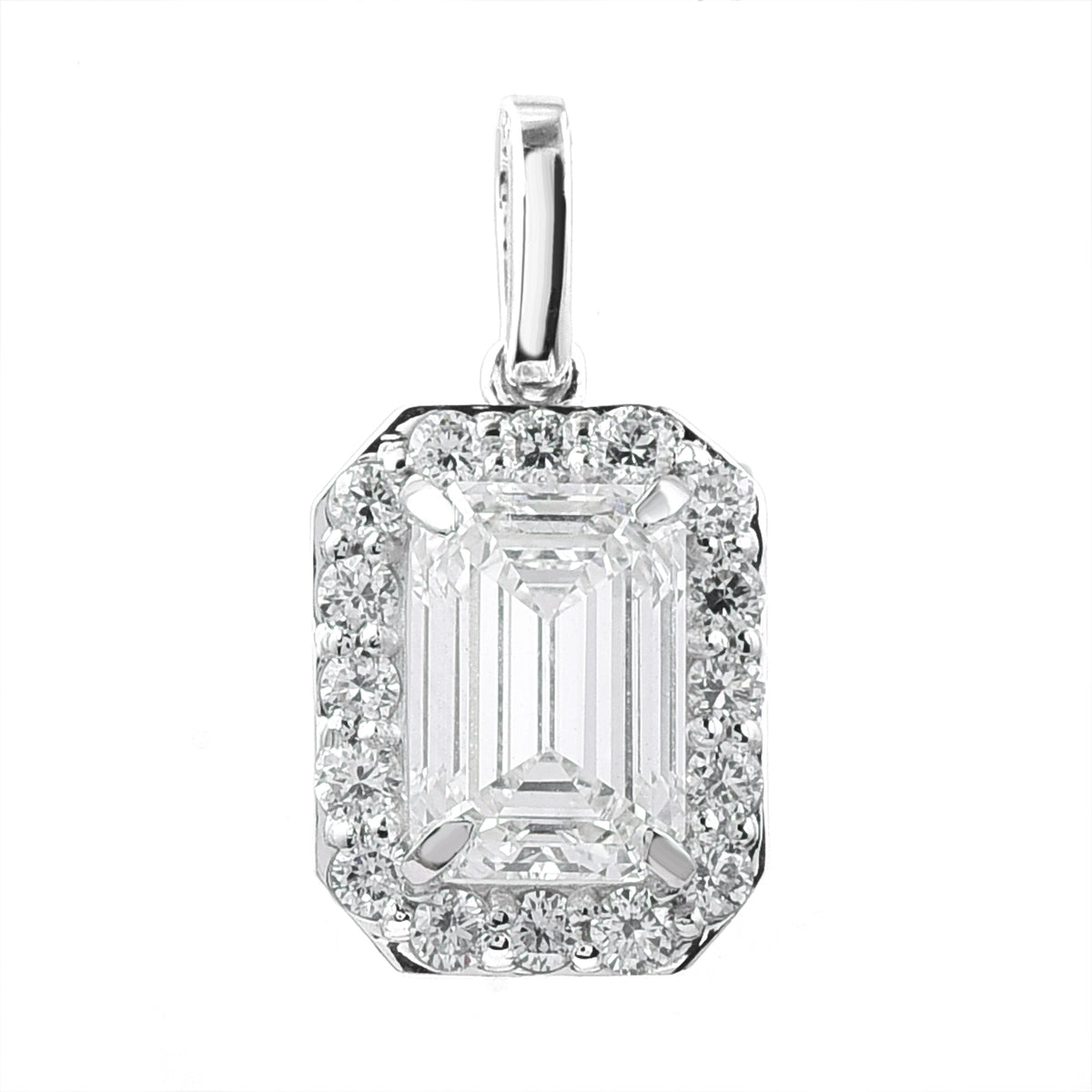2.29 Carats Lab Grown Diamond 14K Gold Pendant