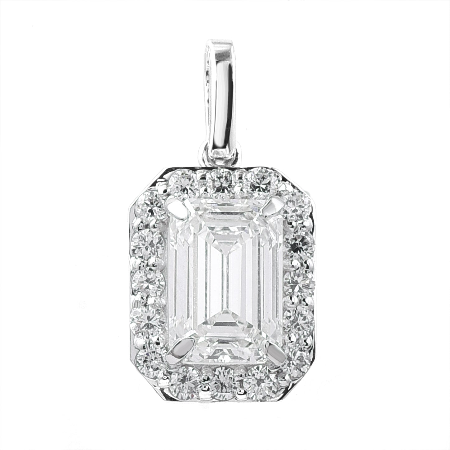 2.29 Carats Lab Grown Diamond 14K Gold Pendant