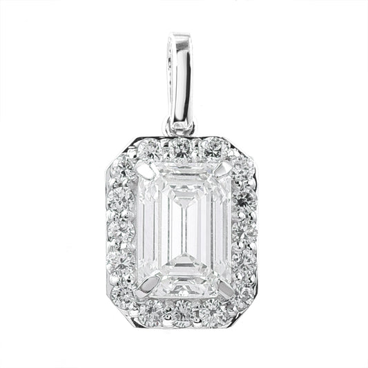 2.29 Carats Lab Grown Diamond 14K Gold Pendant