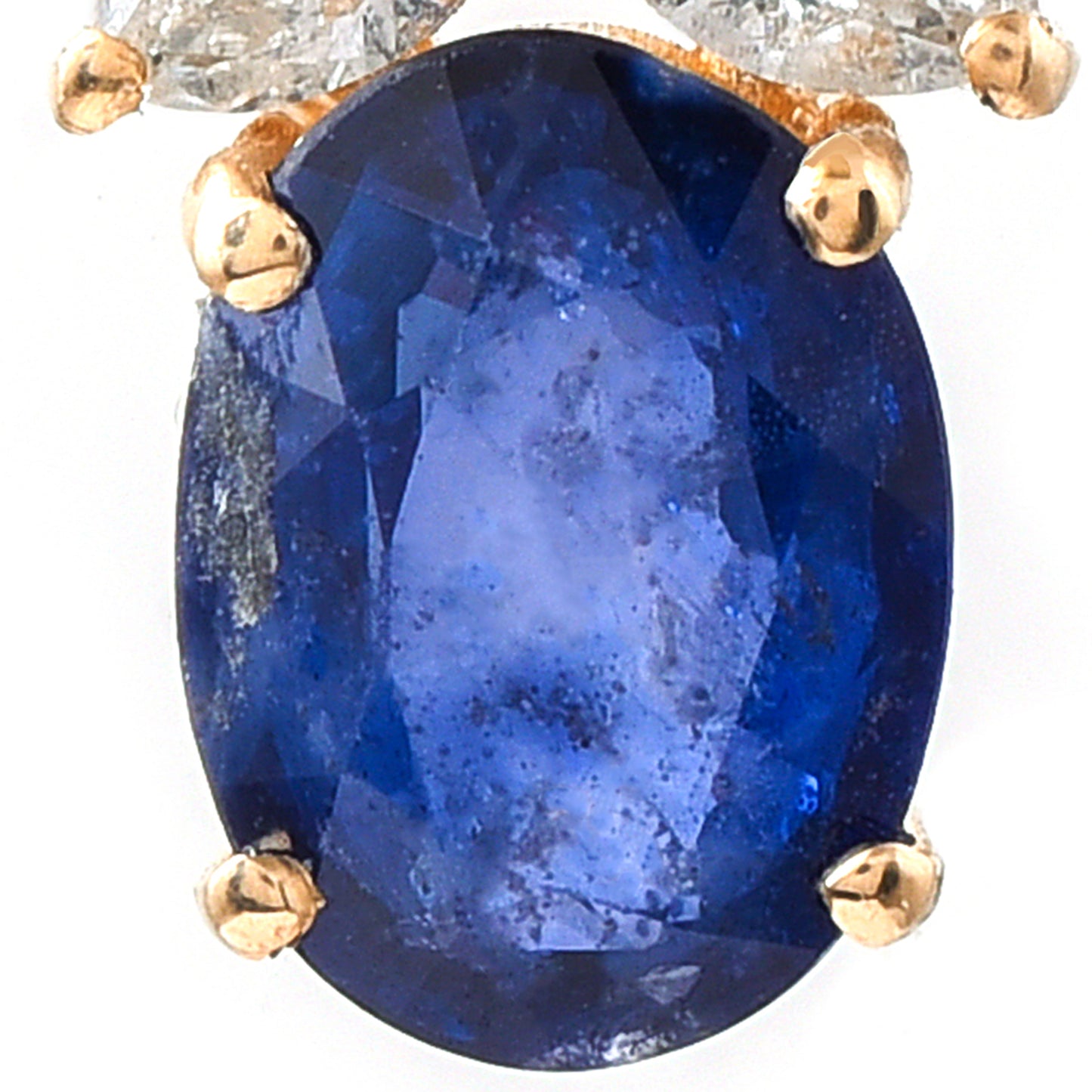 1.60 Ct Oval Sapphire 14K Gold Pendant