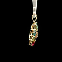 1.88 Ct Square Tourmaline 14K Gold Pendant