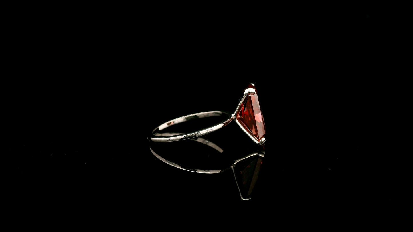 5.58 Carats Pink Lab Grown Diamond 14K Gold Ring