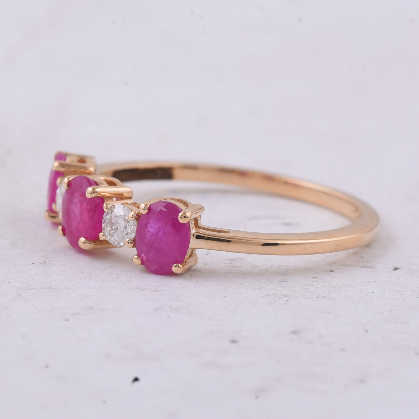 1.01 Ct Oval Natural Ruby 14K Gold Ring