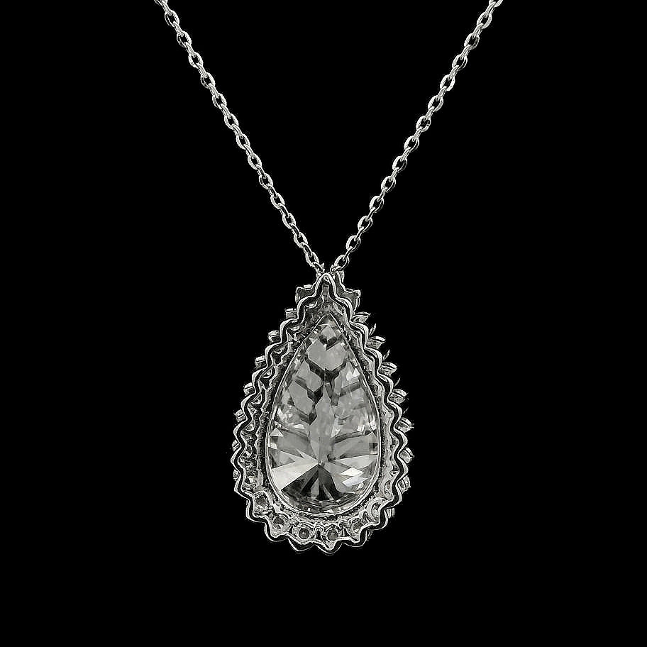5.34 Carats Lab Grown Diamond 14K Gold Pendant