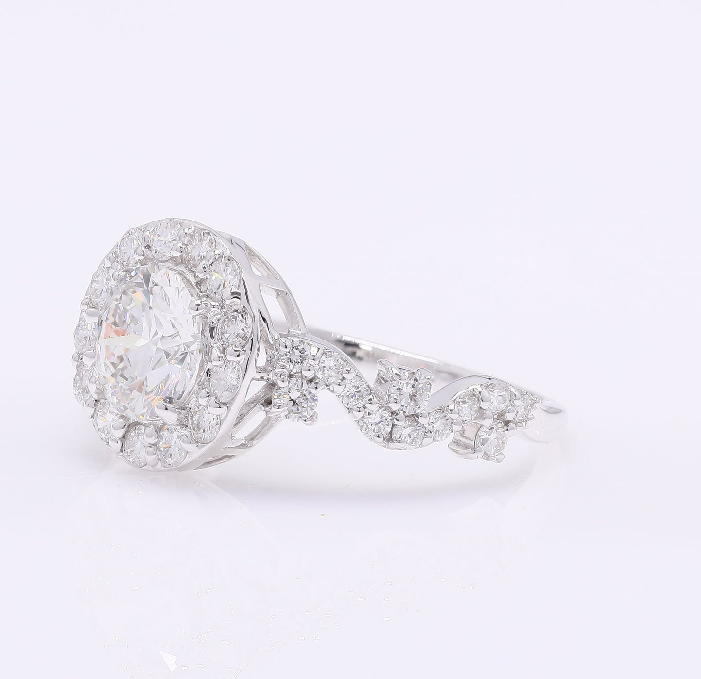 1.99 Carats Lab Grown Diamond 14K Gold Ring