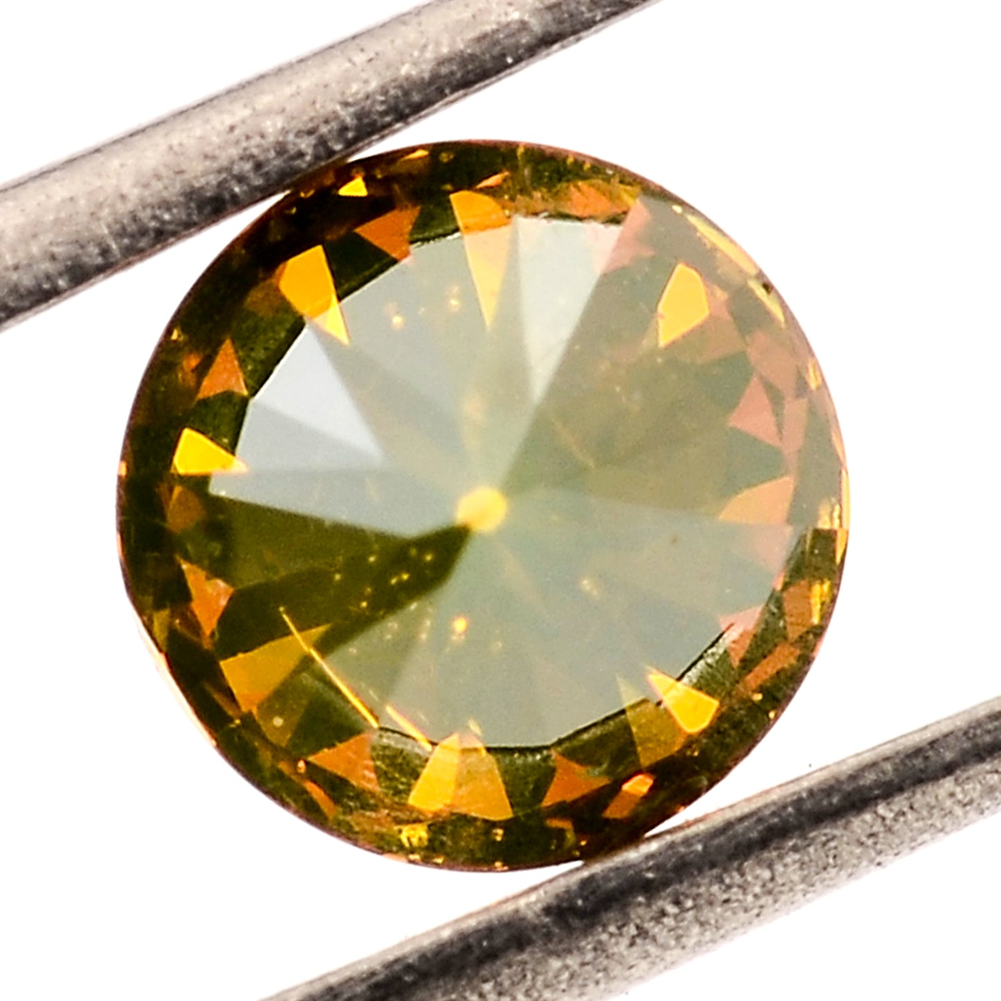 0.40 Red Diamond Round Loose Gemstone