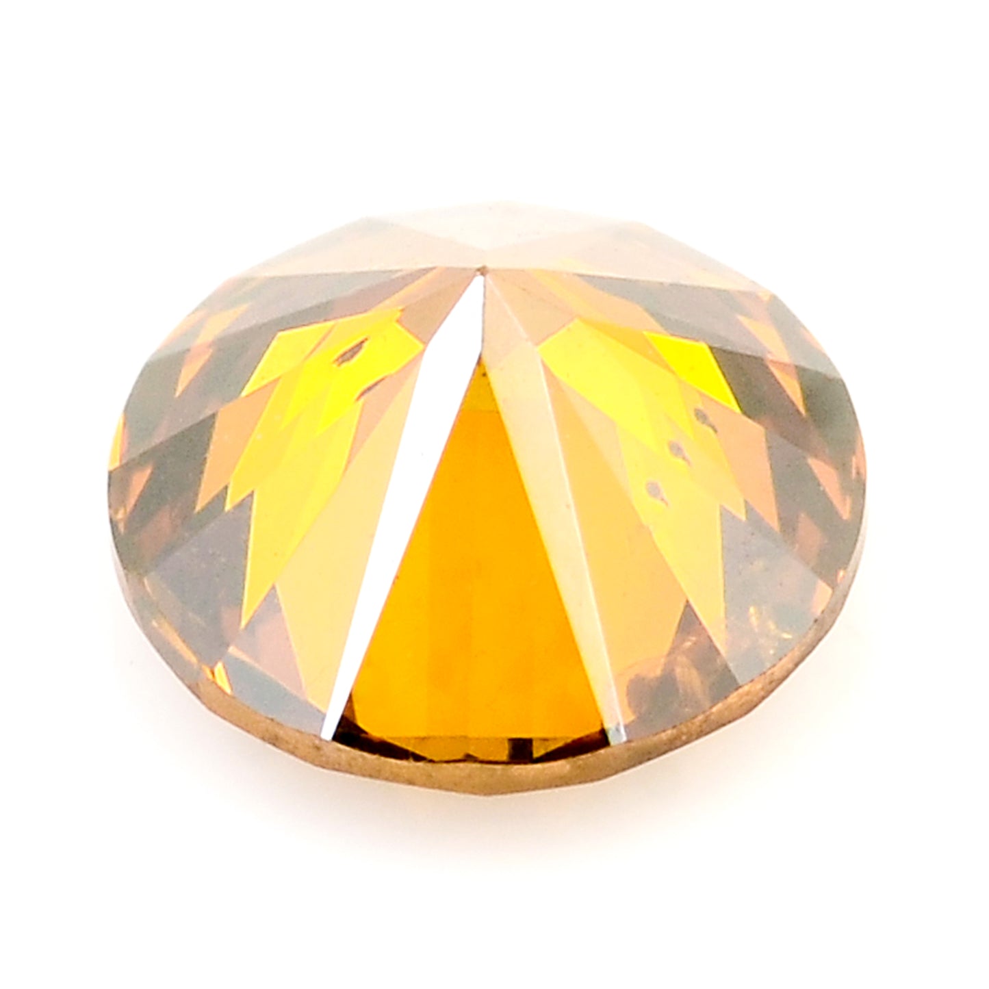 0.39 Red Diamond Round Loose Gemstone