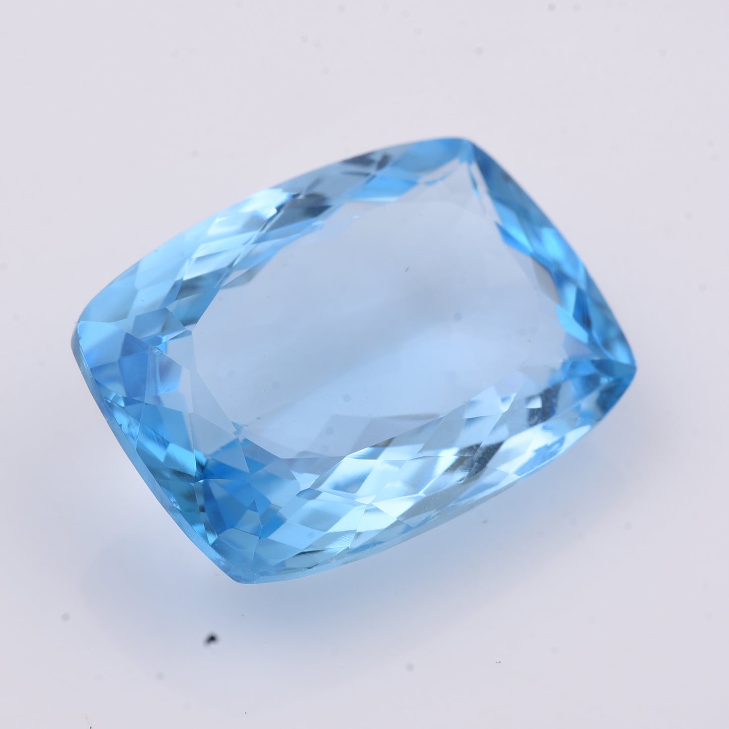 42.56 Natural Topaz Blue Topaz Rectangular Cushion Mixed Cut Gemstone