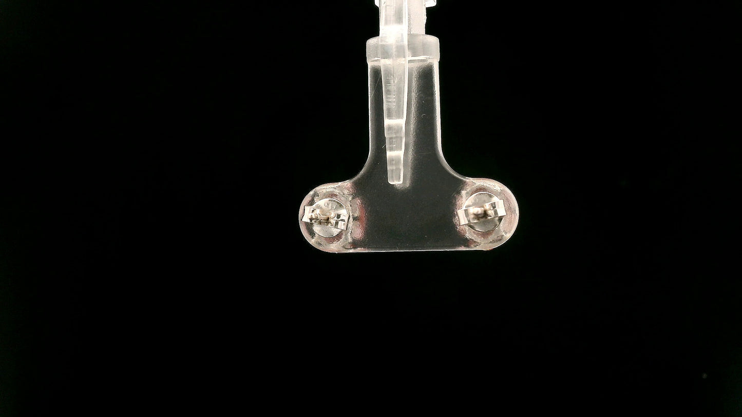 3.09 Carats Pink Lab Grown Diamond 14K Gold Earrings