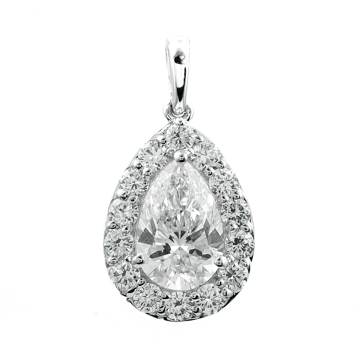 2.11 Carats Lab Grown Diamond 14K Gold Pendant