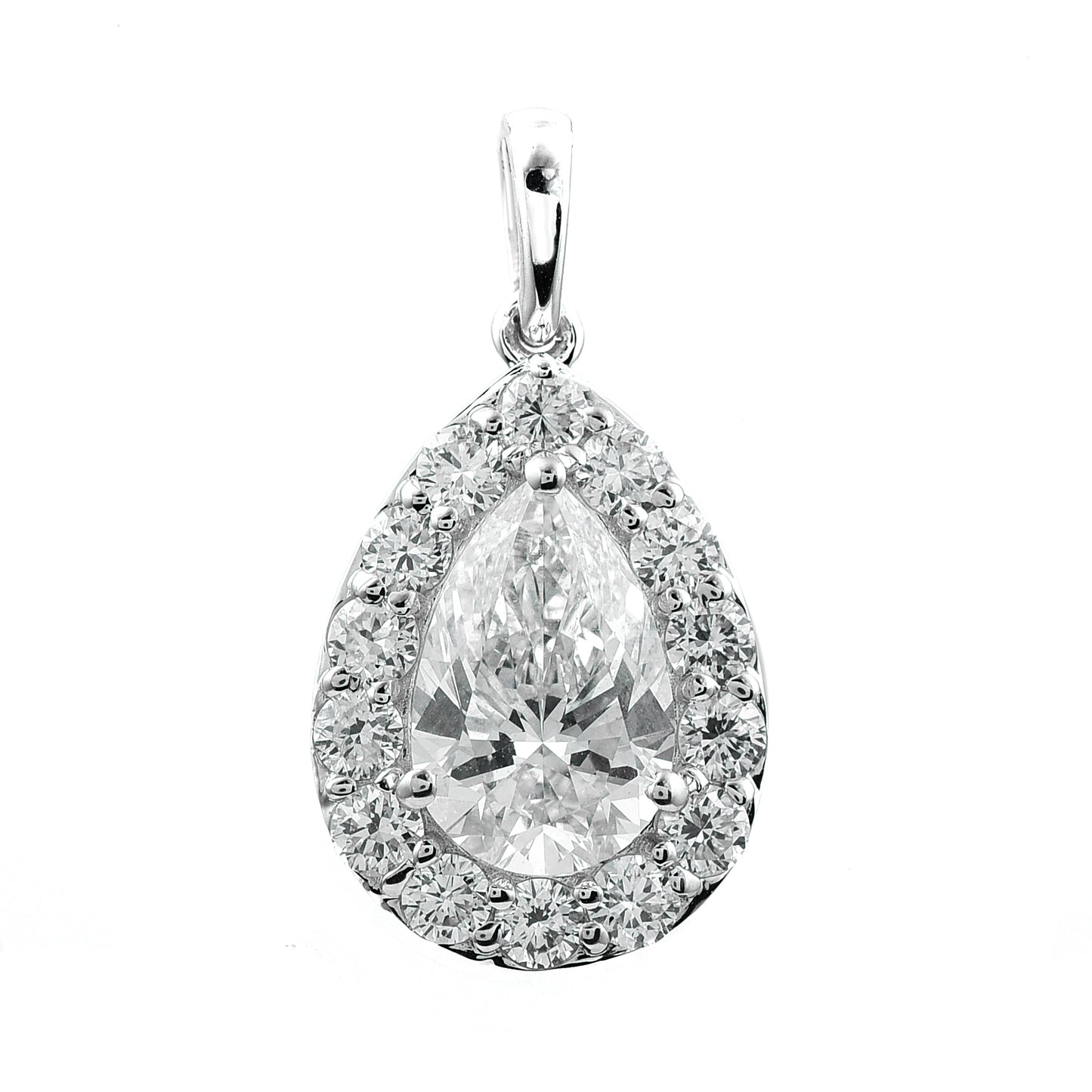 2.11 Carats Lab Grown Diamond 14K Gold Pendant