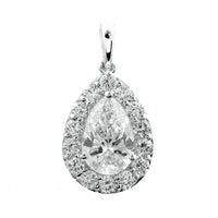 2.11 Carats Lab Grown Diamond 14K Gold Pendant