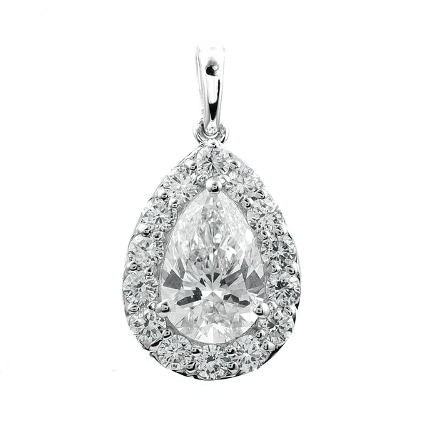 2.11 Carats Lab Grown Diamond 14K Gold Pendant