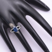 3.23 Ct Oval Mixed Cut Natural Sapphire 950 Platinum Ring