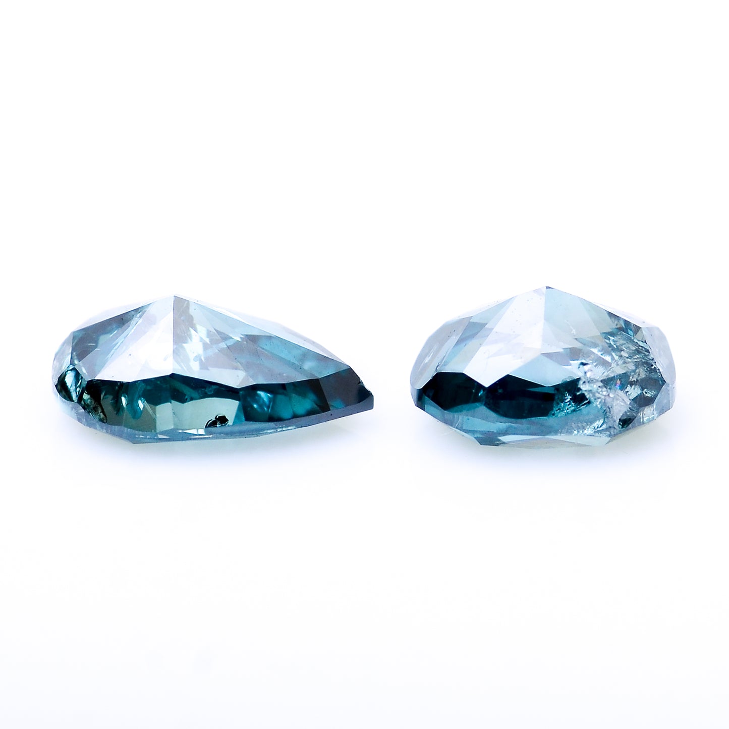 0.83 Blue Diamond Oval, Pear Loose Diamond