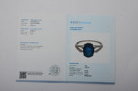 3.40 Ct Oval Mixed Cut Natural Sapphire 14K Gold Ring