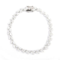 6.43 Carats Lab Grown Diamond 14K Gold Bracelet