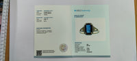 2.29 Ct Octagon Step Cut Natural Sapphire 14K Gold Ring
