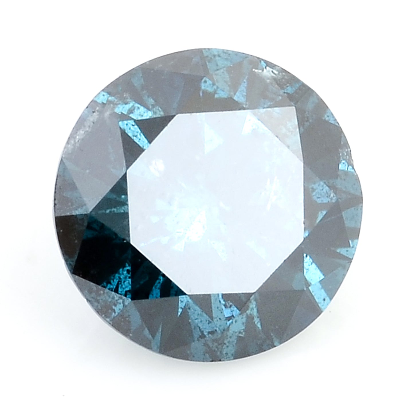 0.41 Blue Diamond Round Loose Gemstone